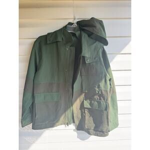 Sun + Stone Men’s Don Trekking Jacket Size Medium Utility Pockets Hiking Green